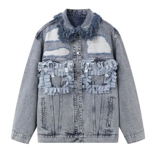 fringed denim jacket フリンジデニムジャケット - CREA WEB SHOP