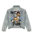 画像1: Bambi graphic paint denim jacket G Jean Jacket blouson ユニセックス 男女兼用 バンビグラフィックペイント デニムGジャケット ブルゾン (1)