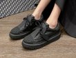 画像6: Women's Leather platform shell-toe leather Sneakers  プレザープラットフォーム厚底シェルトゥスニーカー (6)