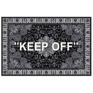 Paisley KEEP OFF Logo Rug 即納ペイズリー柄 バンダナ柄 キープオフ