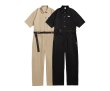 画像9: Unisex short-sleeved overalls　ユニセックス半袖オーバーオール　つなぎ ジャンプスーツ (9)