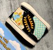 画像4: Unisex The Simpsons graffiti lace-up High cut sneakers  ユニセックス男女兼用ハイカットシンプソンレースアップ スニーカー (4)