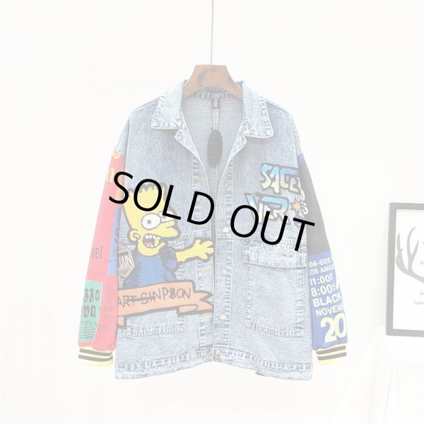 21 The Simpsons Simpson Emblem Denim Jacket シンプソン