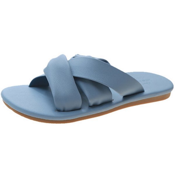 画像1: Flat leather sandals  slippers shoes   フラットレザーサンダル  スリッパ シューズ　 (1)