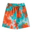 画像1:  Unisex  tie-dye 5-point pants Half Pants  ユニセックス タイダイハーフパンツ　ショートパンツ スウェットパンツ  (1)