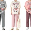 画像1: 21 Open Heart Graffiti Paint Bear Tshirts Pants Setup テディベア 熊  Tシャツセットアップ スウェット  (1)