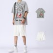 画像10: 21 Open Heart Graffiti Paint Bear Tshirts Pants Setup テディベア 熊  Tシャツセットアップ スウェット  (10)