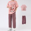 画像7: 21 Open Heart Graffiti Paint Bear Tshirts Pants Setup テディベア 熊  Tシャツセットアップ スウェット  (7)