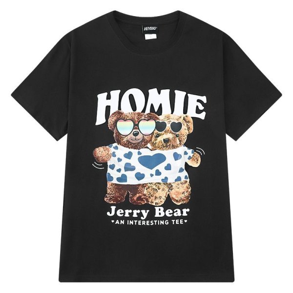 画像1: Unisex HOMIE bare print T-shirt　男女兼用 ユニセックス HOMIEベア熊プリントTシャツ (1)