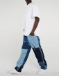 画像7: Unisex Patchwork denim skater jeans denim casual pants  ユニセックス男女兼用 パッチワークデニムスケータージーンズデニムパンツ (7)