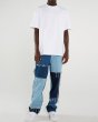 画像3: Unisex Patchwork denim skater jeans denim casual pants  ユニセックス男女兼用 パッチワークデニムスケータージーンズデニムパンツ (3)