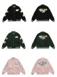 画像6: BK star embroidery Stajan baseball uniform jacket blouson ユニセッ クス男女兼用 BKスター星刺繍ジャンパー ジャケット ブルゾン (6)