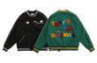 画像5: Pop letter logo Stajan baseball uniform jacket blouson ユニセッ クス男女兼用ポップレターロゴ 刺繍ジャンパー ジャケット ブルゾン (5)