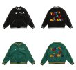 画像6: Pop letter logo Stajan baseball uniform jacket blouson ユニセッ クス男女兼用ポップレターロゴ 刺繍ジャンパー ジャケット ブルゾン (6)