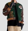 画像2: Western World Retro Motorcycle Jacket Skull Print Baseball Jacket blouson ユニセッ クス男女兼用ウエスタンワールドスカル＆レターロゴ スタジャン ジャンパー  ジャケット ブルゾン (2)