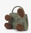 画像4: CAITIN KAIE Kelly mini handbag doll bag 本革 ファー付きミニトート ショルダーバッグ (4)