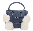 画像2: CAITIN KAIE Kelly mini handbag doll bag 本革 ファー付きミニトート ショルダーバッグ (2)