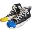 画像1: Unisex graffiti retro dirty Paint canvas sneakers　男女兼用グラフィックペイント レースアッープキャンバススニーカー (1)