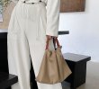 画像4: Gathered handle leather tote2WAY bag 　 ギャザーハンドルレザー トート ショルダー2WAYバッグ (4)