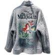 画像3: The Little Mermaid printed stand-up collar imitation lamb wool coat jacket 　リトルマーメイドプリントエコファー ジャケット コート (3)