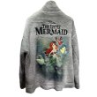 画像5: The Little Mermaid printed stand-up collar imitation lamb wool coat jacket 　リトルマーメイドプリントエコファー ジャケット コート (5)