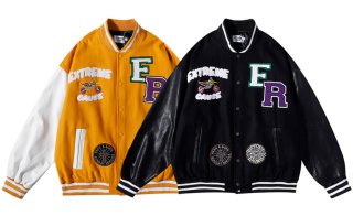 extreme cause embroidery BASEBALL JACKET baseball uniform jacket