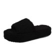 画像2: plush outer Platform fur sandals slippers　プラットフォームモコモコファーサンダル スリッパ (2)