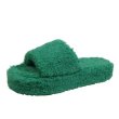 画像5: plush outer Platform fur sandals slippers　プラットフォームモコモコファーサンダル スリッパ (5)