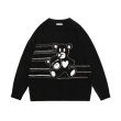 画像12: Unisex  cartoon bear round neck pullover Sweater   ユニセックス 男女兼用 ダブルベア熊 編み込みセーター プルオーバー (12)