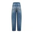 画像4: Women’s four-button high-waisted denim pants jeans  4つボタンハイウエストブレストデニムパンツ ジーンズ (4)