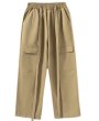 画像1: Unisex wide loose straight tube all-match casual pantsants trousers 　男女兼用ユニセックス ロングストリングワイドカジュアルパンツ  (1)