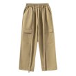 画像8: Unisex wide loose straight tube all-match casual pantsants trousers 　男女兼用ユニセックス ロングストリングワイドカジュアルパンツ  (8)