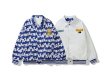 画像2: Letter print reversible windbreaker blouson  ユニセックス 男女兼用レタープリントリバーシブルジャケットウインドブレーカー (2)