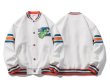 画像3: Cotton E emblem  BASEBALL JACKET baseball uniform jacket blouson  ユニセックス 男女兼用コットンEエンブレムジャケットスタジアムジャンパー スタジャン MA-1 ボンバー ジャケット ブルゾン (3)