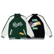 画像7: Loose gold velvet stitch  BASEBALL JACKET baseball uniform jacket blouson  ユニセックス 男女兼用ベルベットステッチジャケットスタジアムジャンパー スタジャン MA-1 ボンバー ジャケット ブルゾン (7)