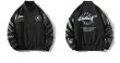 画像5: Logo stitch BASEBALL JACKET baseball uniform jacket blouson  ユニセックス 男女兼用ロゴステッチジャケットスタジアムジャンパー スタジャン MA-1 ボンバー ジャケット ブルゾン (5)