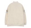 画像2: nostalzia embroidery BASEBALL JACKET baseball uniform jacket blouson  ユニセックス 男女兼用NOSTALGIAロゴコットンスタジアムジャンパー スタジャン MA-1 ボンバー ジャケット ブルゾン (2)