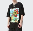 画像3: FLOATINGKA Floating cartoon short-sleeved T-shirt　ユニセックス 男女兼用Nice dayコミックプリント半袖Tシャツ (3)