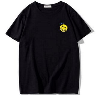 Four eye Smile print printing T-Shirt 男女兼用 ユニセックス