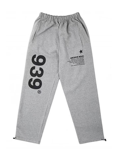 画像1: SALE セール Unisex 939  logo sweatpants trousers  即納 男女兼用 ユニセックス 939 ロゴ スウェットパンツ (1)