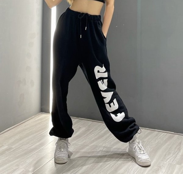 Women's FEVER logo sweatpants ユニセックス男女兼用FEVER ロゴ