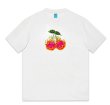 画像2: Fire big cherry Print T-shirt　ユニセックス 男女兼用ファイアーチェリープリントTシャツ Tシャツ   (2)