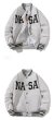 画像6: Nasa logo padded light jackets baseball uniform jacket blouson　ユニセッ クス男女兼用ナサロゴ中綿入りスタジアムジャンパー スタジャン ジャケットブルゾン (6)