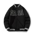 画像12: Nasa logo padded light jackets baseball uniform jacket blouson　ユニセッ クス男女兼用ナサロゴ中綿入りスタジアムジャンパー スタジャン ジャケットブルゾン (12)