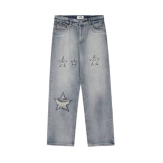 EVAE+ X BLACK LUX Graffiti Handpaint Denim Pants Jeans