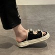 画像5: pearl velcro sandals  slippers  パール付きベルクロ厚底プラットホームサンダル  スリッパ (5)