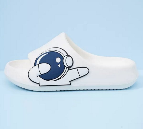 画像1: dancing astronaut sandals and slippers flip flops    男女兼用ユニセックスダンシング宇宙飛行士フリップフロップサンダルシャワーサンダル ビーチサンダル (1)