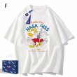 画像6: 即納　bugs bunny ×NASA Print Tshirts 　ユニセックス男女兼用バックスバニー×ナサNASAプリント  半袖 Tシャツ (6)