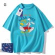 画像7: 即納　bugs bunny ×NASA Print Tshirts 　ユニセックス男女兼用バックスバニー×ナサNASAプリント  半袖 Tシャツ (7)