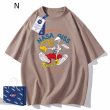 画像14: 即納　bugs bunny ×NASA Print Tshirts 　ユニセックス男女兼用バックスバニー×ナサNASAプリント  半袖 Tシャツ (14)